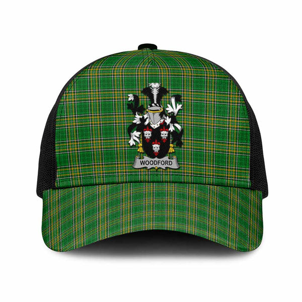 Woodford Irish Coat of Arms Tartan Mesh Trucker Cap