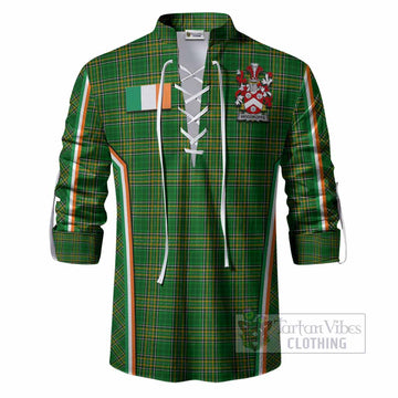 Woodroffe Irish Clan Coat of Arm Tartan Ghillie Shirt Flag Style