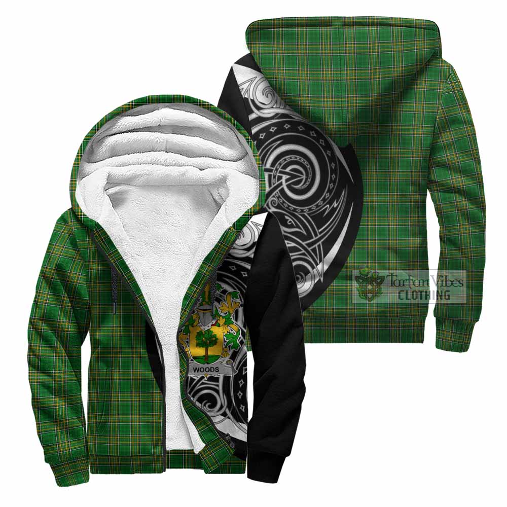 Tartan Vibes Clothing Woods Irish Clan Sherpa Hoodie Celtic Circle Style