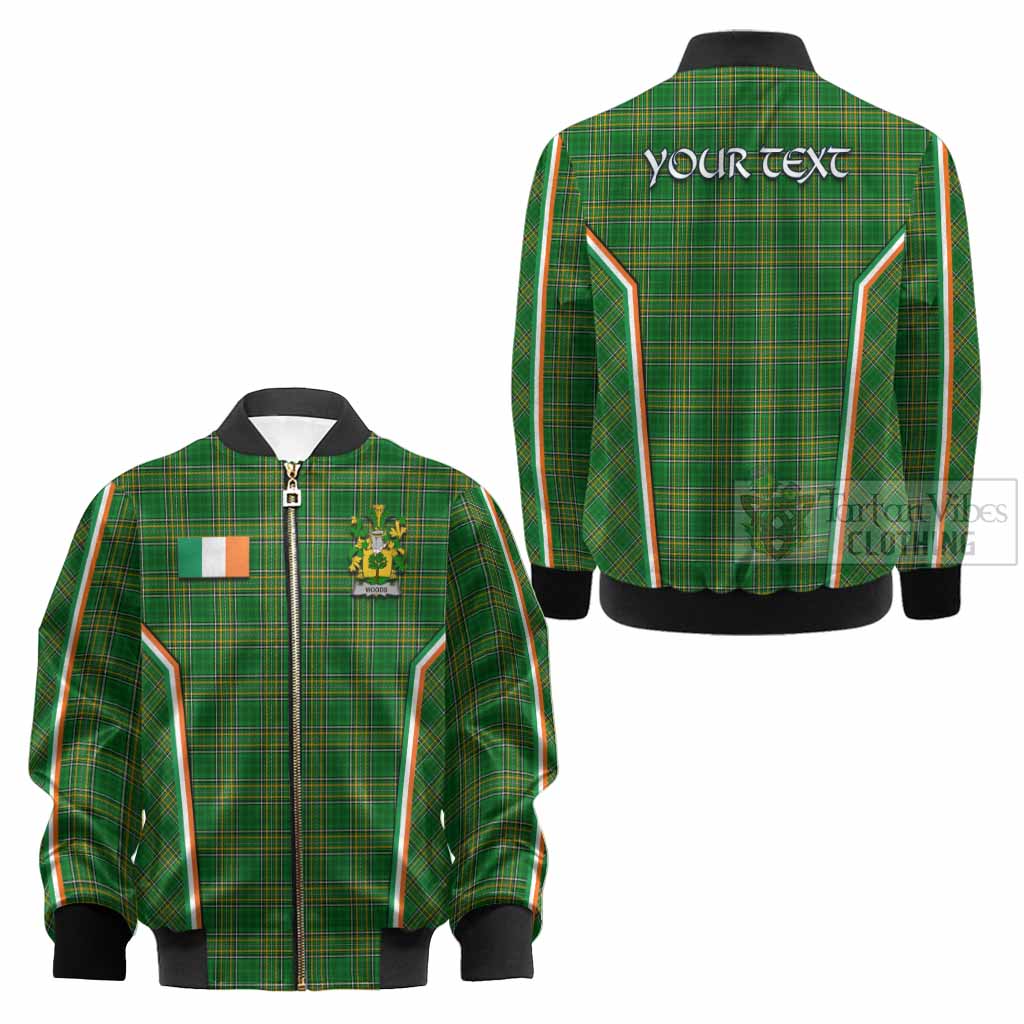 Woods Irish Clan Coat of Arm Tartan Kid Bomber Jacket Flag Style