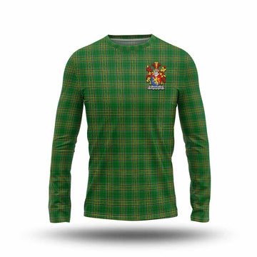 Wormington Irish Clan Tartan Long Sleeve T-Shirt with Coat of Arms Unisex - Tartan Vibes Clothing