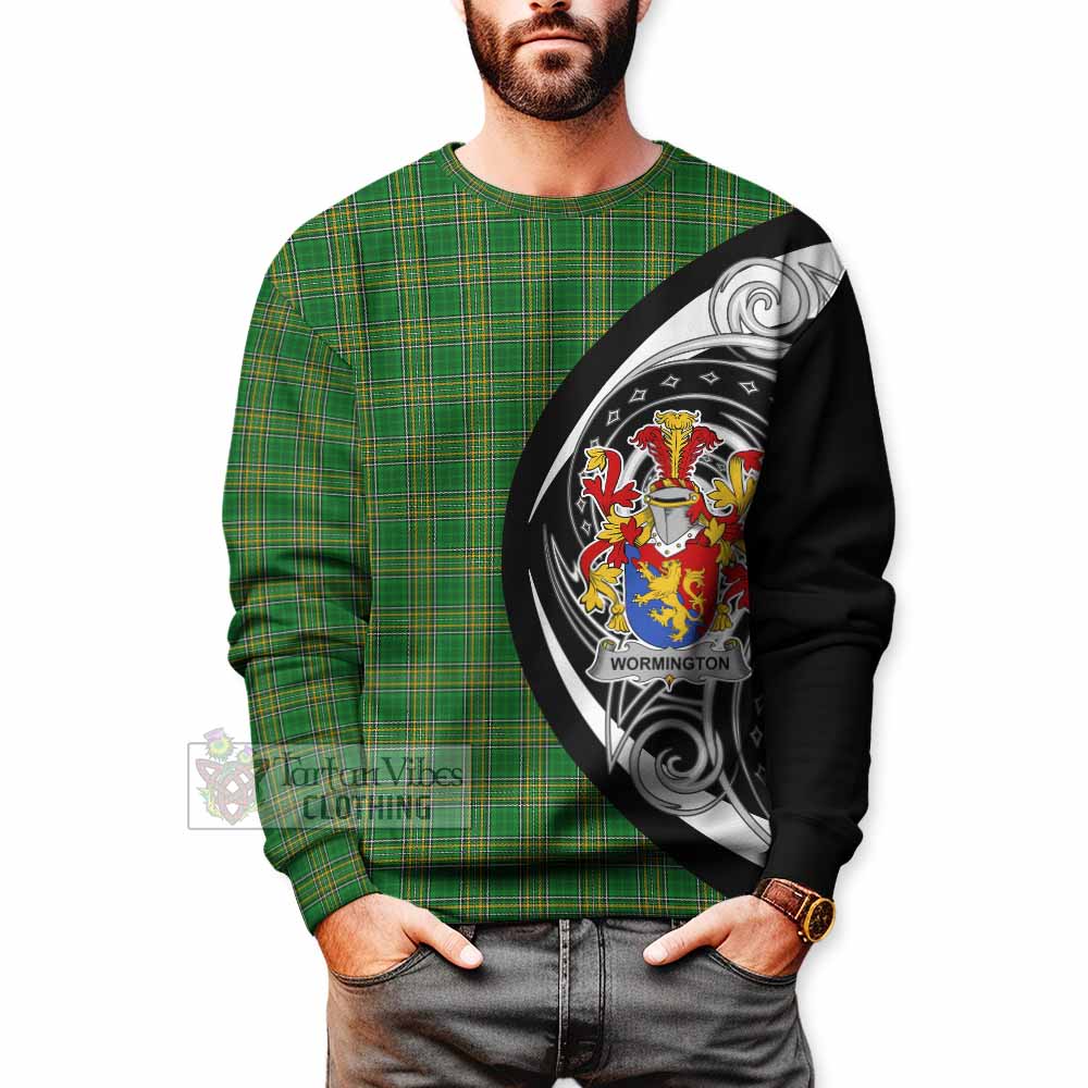 Wormington Irish Clan Sweatshirt Celtic Circle Style - Tartan Vibes Clothing