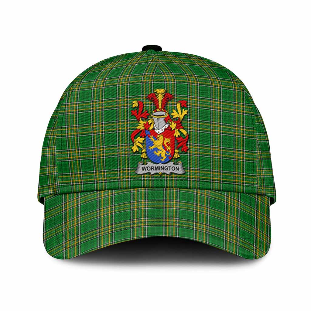 Wormington Irish Clan Tartan Classic Cap with Coat of Arms