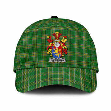 Wormington Irish Clan Tartan Classic Cap with Coat of Arms