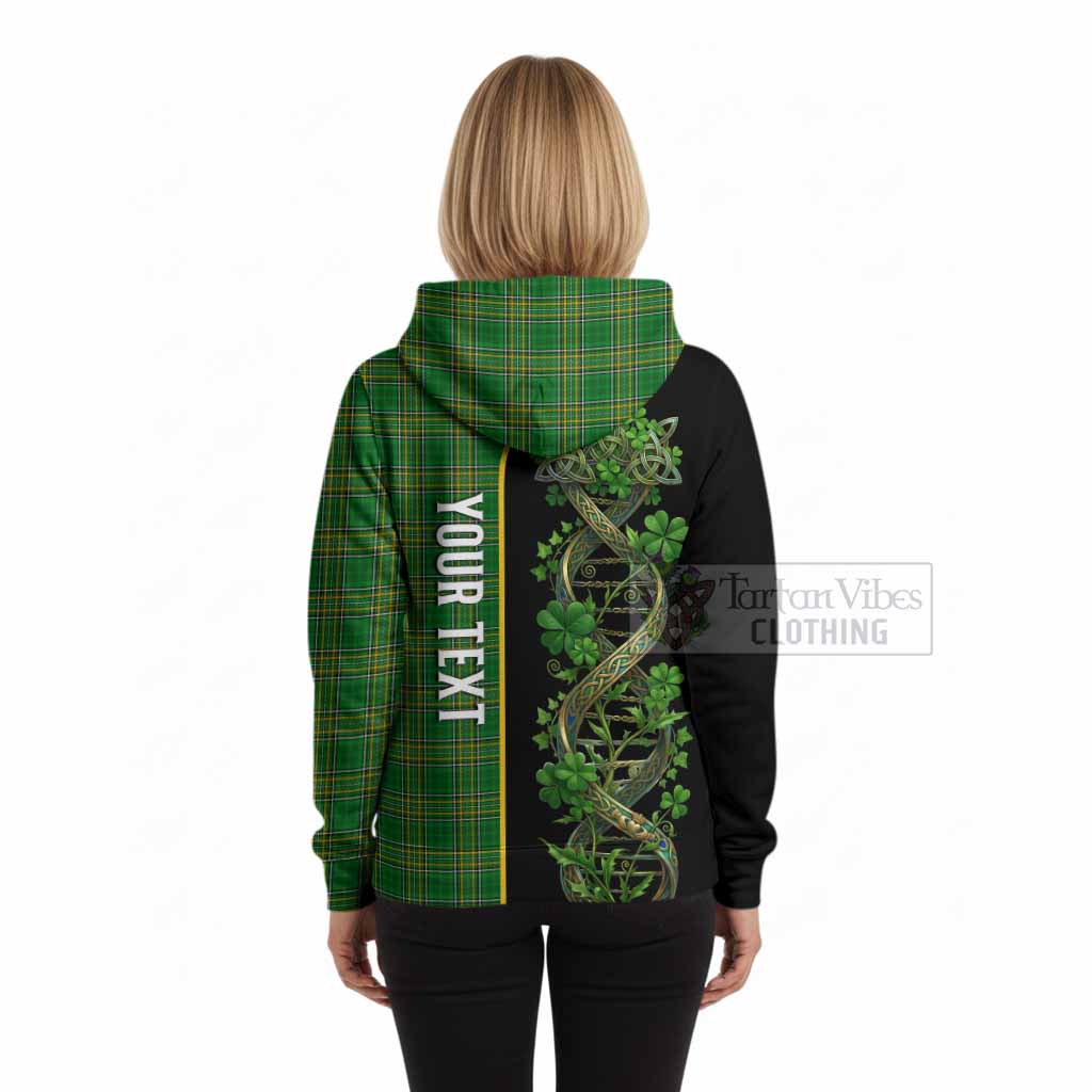 Wormington Irish Shamrock DNA Tartan Hoodie It's In My DNA Pride Art
