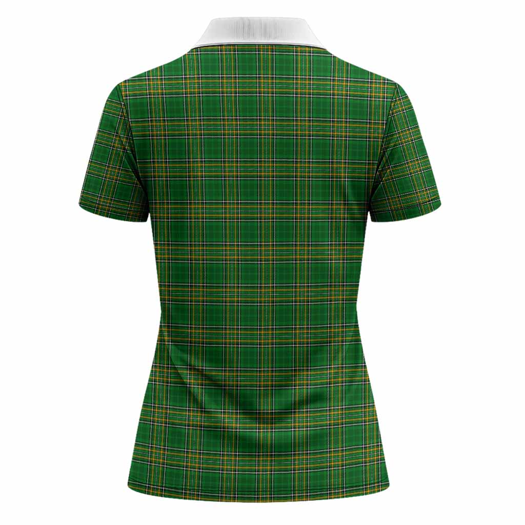 Wormington Irish Suit Crest Tartan Women Polo Shirt