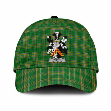 Worth Irish Clan Tartan Classic Cap with Coat of Arms