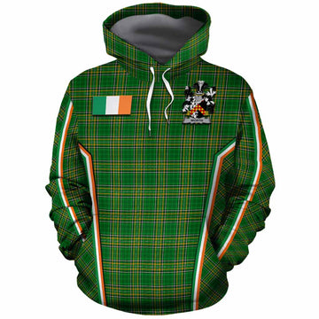 Worth Irish Clan Coat of Arm Tartan Cotton Hoodie Flag Style
