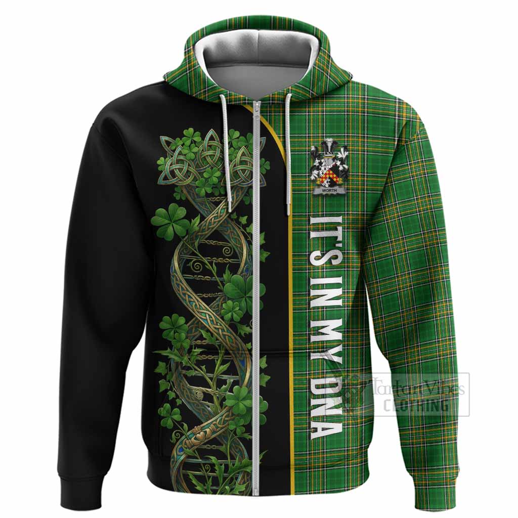 Worth Irish Shamrock DNA Tartan Hoodie It's In My DNA Pride Art