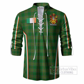 Worthing Irish Clan Coat of Arm Tartan Ghillie Shirt Flag Style