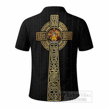 Worthing Irish Coat of Arms Polo Shirt with Celtic Tree of Life Inspired