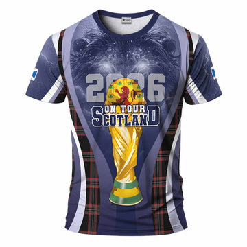 WoS Scotland Football Tartan T-Shirt Scotland On Tour Trophy Style