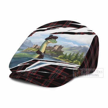 WoS Tartan Loch Ness Monster Scottish Heritage Art Flat Cap, Jeff Cap