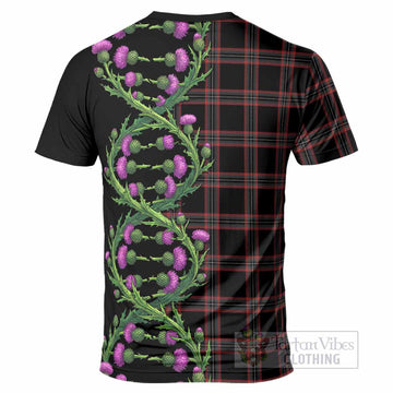 WoS Tartan T-Shirt Scottish Identity Thistle Flower DNA Strand Art
