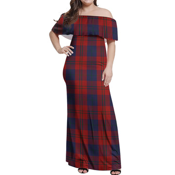 Wotherspoon Tartan Off Shoulder Long Dress Women's Dress - Tartan Vibes Clothing