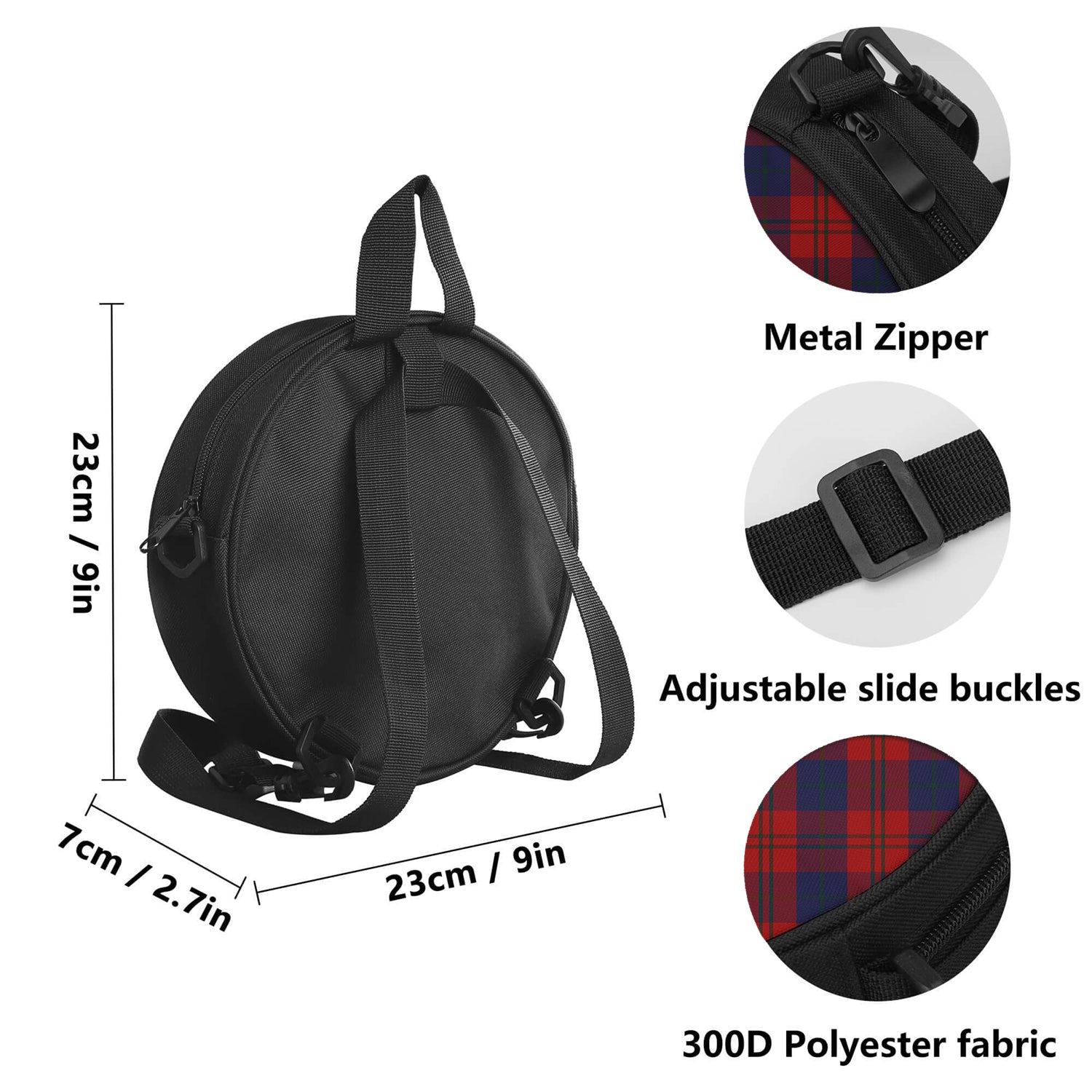 Wotherspoon Tartan Round Satchel Bags - Tartan Vibes Clothing