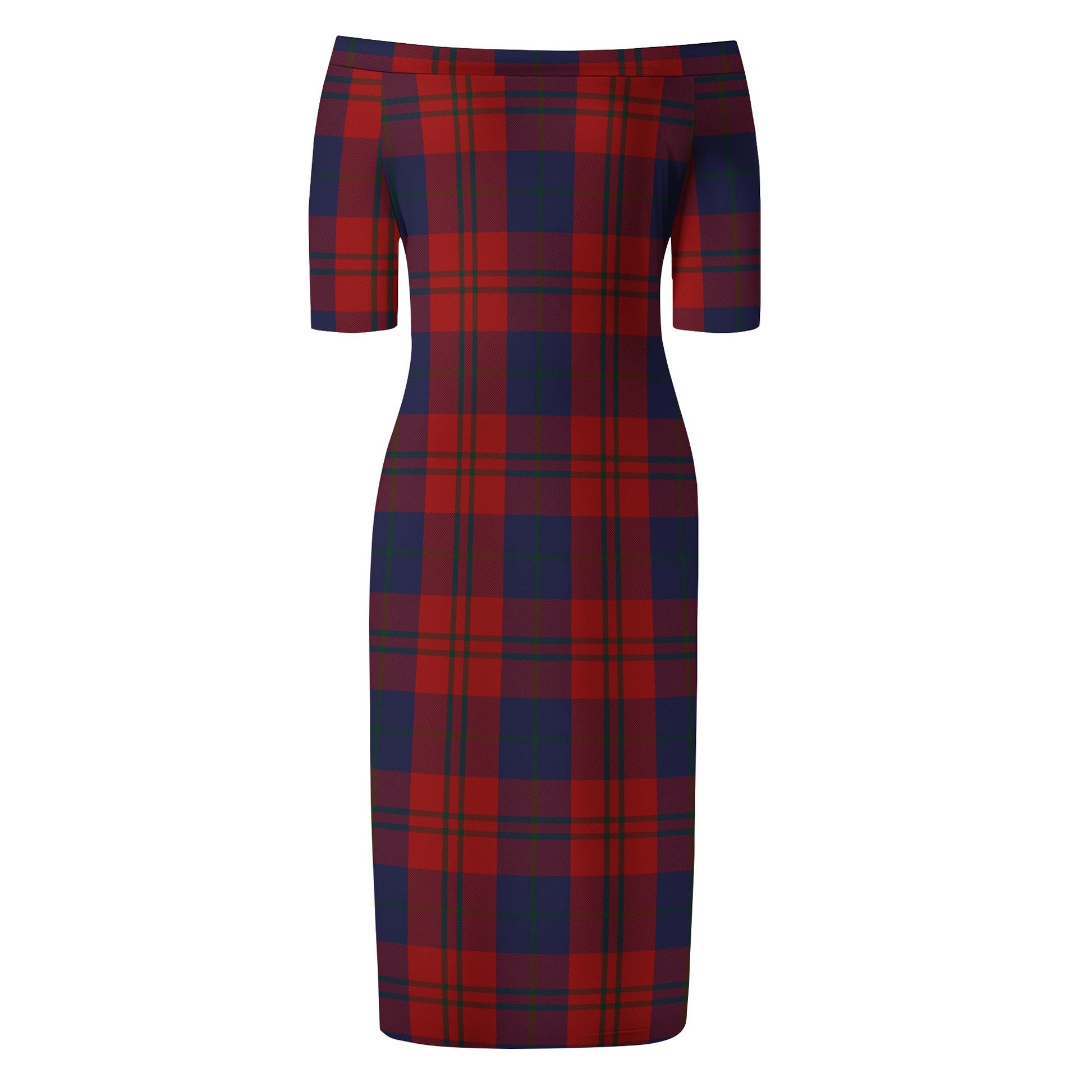 Wotherspoon Tartan Off Shoulder Lady Dress - Tartan Vibes Clothing