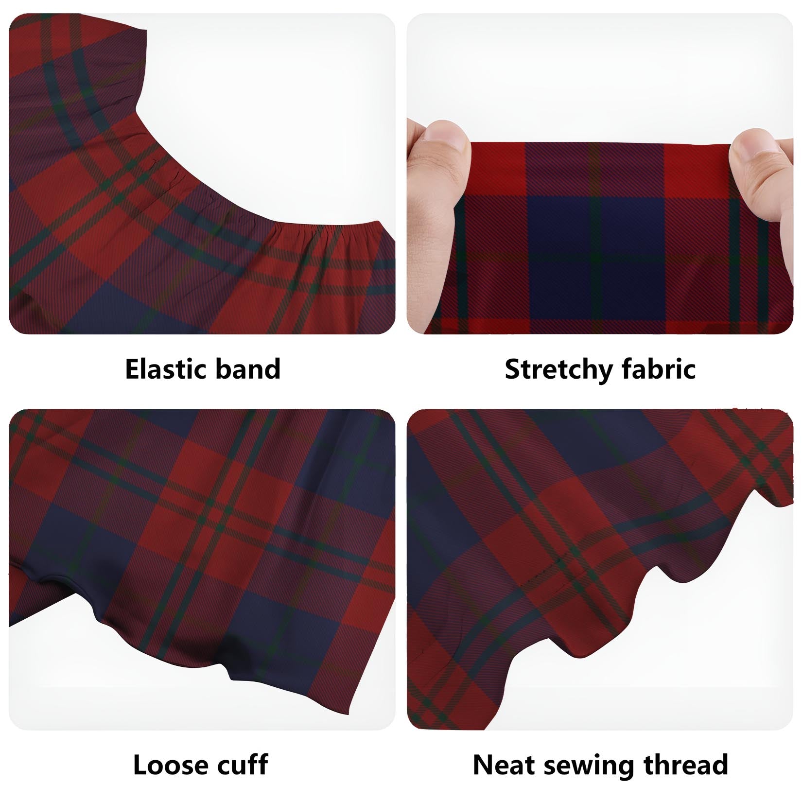 Wotherspoon Tartan Off Shoulder Long Dress - Tartan Vibes Clothing