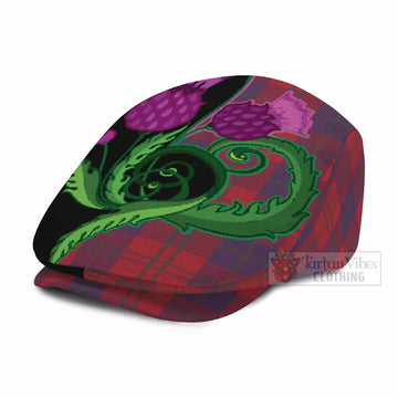 Wotherspoon Tartan Flat Cap, Jeff Cap Traditional Scottish Thistle