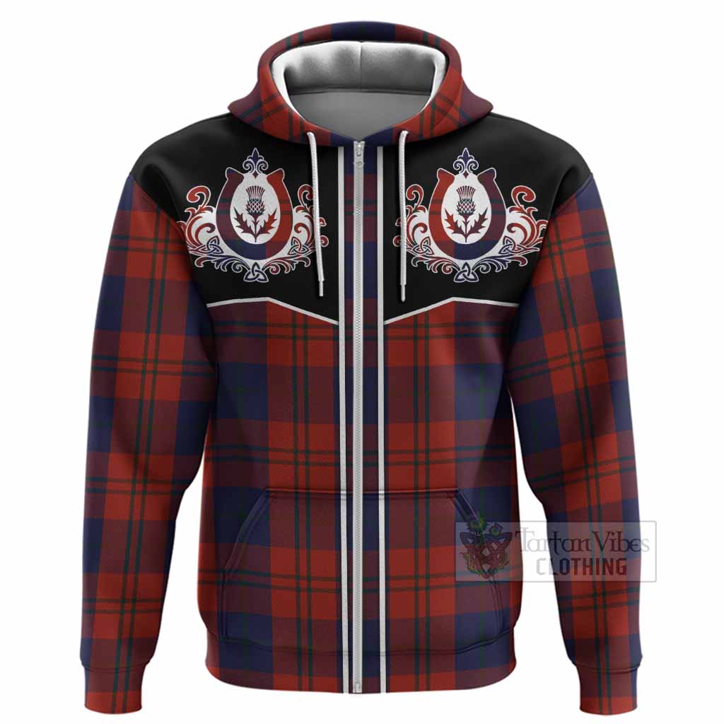 Wotherspoon Tartan Hoodie Horseshoe Ornament Zip Hoodie - Tartan Vibes Clothing