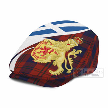 Wotherspoon Tartan Lion Rampant Flat Cap, Jeff Cap Classic Scottish Style