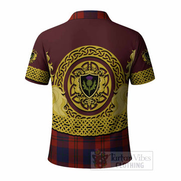 Wotherspoon Tartan Polo Shirt Unicorn Celtic Knot And Thistle Emblem