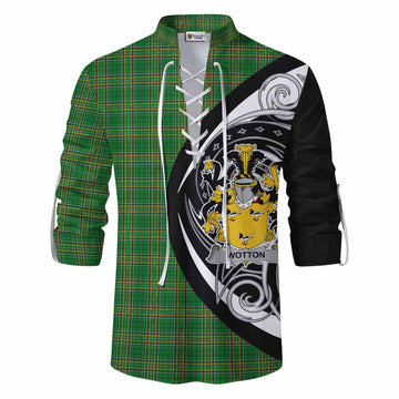 Tartan Vibes Clothing Wotton Irish Clan Ghillie Kilt Shirt Celtic Circle Style