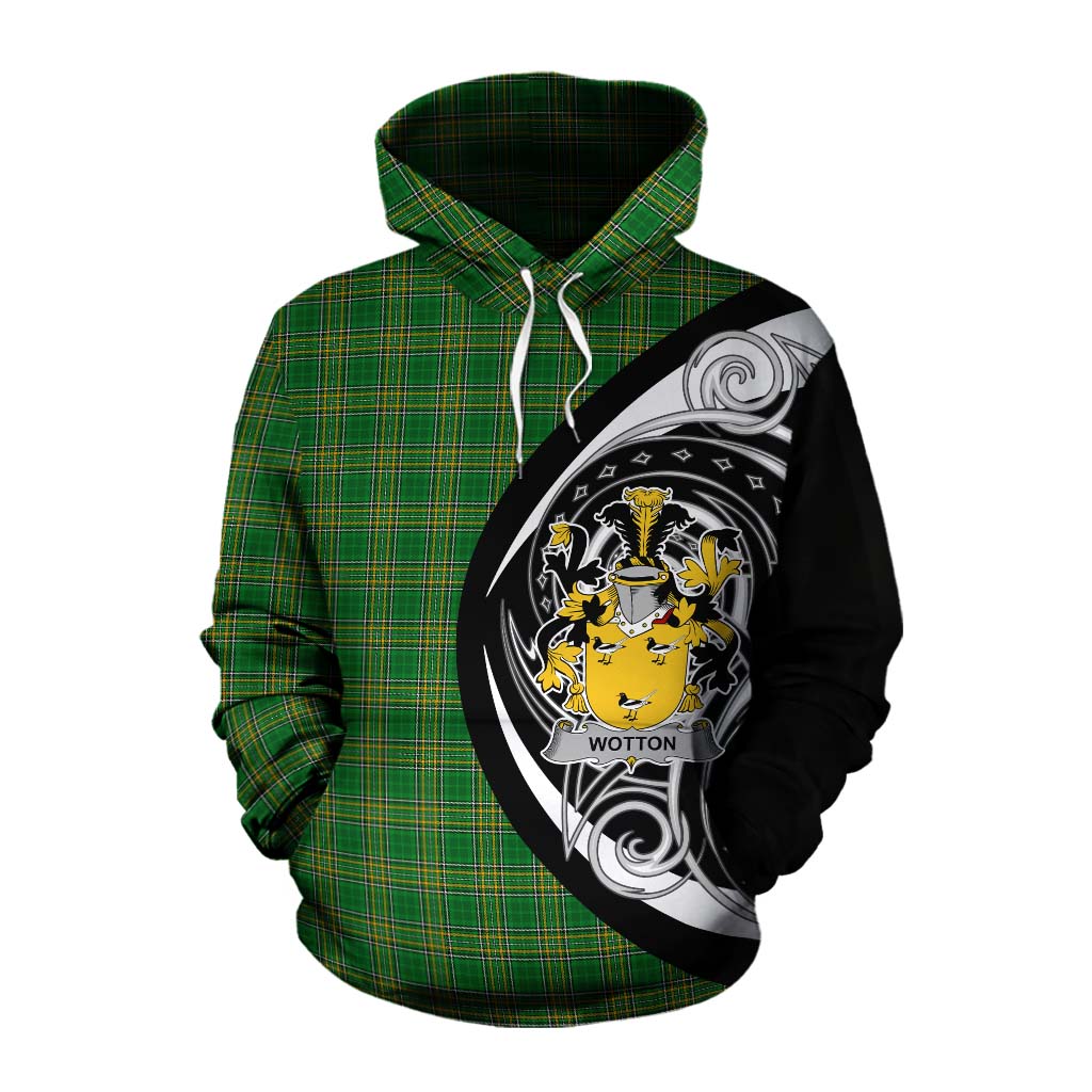 Wotton Irish Clan Cotton Hoodie Celtic Circle Style Pullover Hoodie XS - Tartan Vibes Clothing