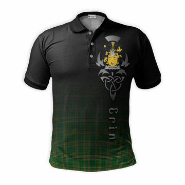 Wotton Irish Clan Polo Shirt with Coat of Arms Erin Go Bragh Celtic Inspired
