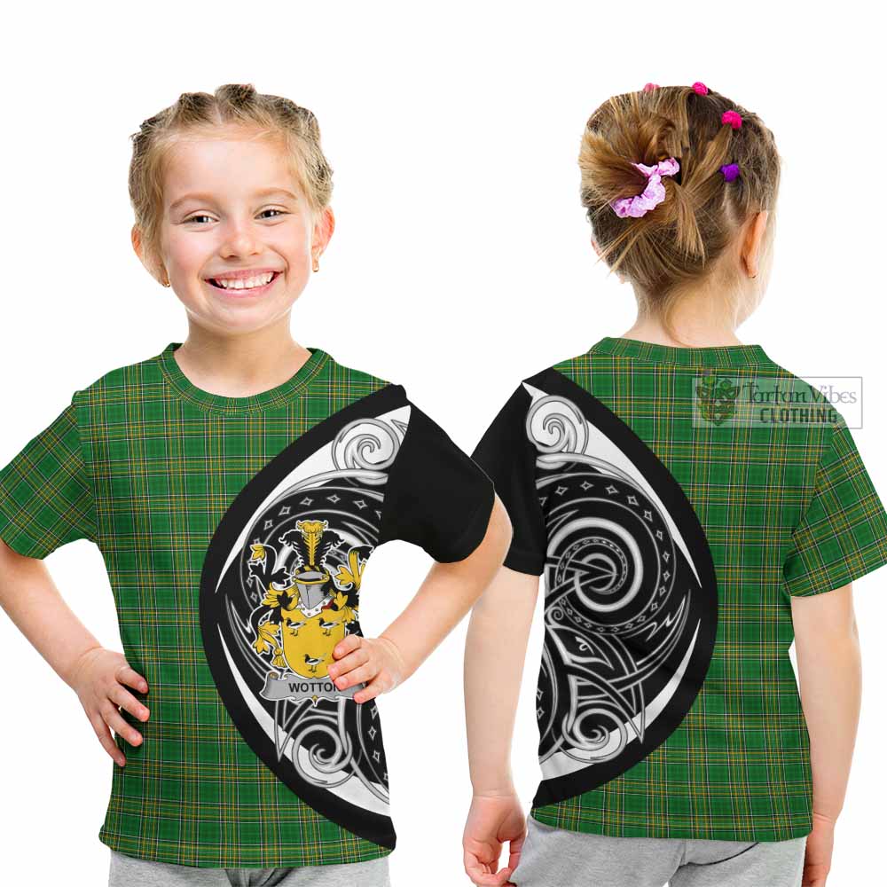 Tartan Vibes Clothing Wotton Irish Clan Kid T-Shirt Celtic Circle Style