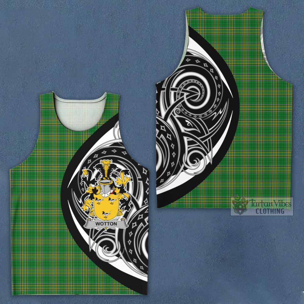 Tartan Vibes Clothing Wotton Irish Clan Men's Tank Top Celtic Circle Style