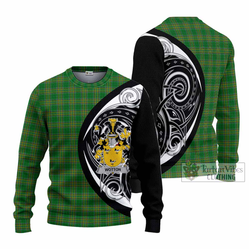 Tartan Vibes Clothing Wotton Irish Clan Knitted Sweater Celtic Circle Style