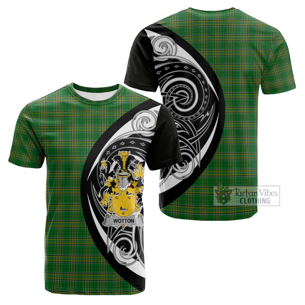 Tartan Vibes Clothing Wotton Irish Clan Cotton T-shirt Celtic Circle Style