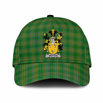 Wotton Irish Clan Tartan Classic Cap with Coat of Arms