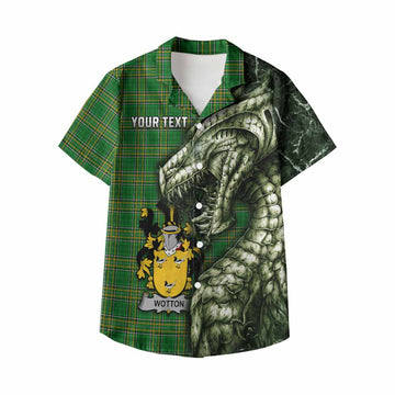 Wotton Irish Clan Kid Hawaiian Shirt Irish Roots Dragon Soul