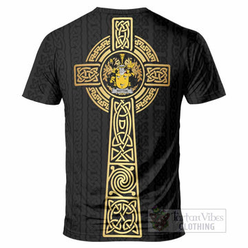 Wotton Irish Coat of Arms T-Shirt with Celtic Tree of Life Inspired