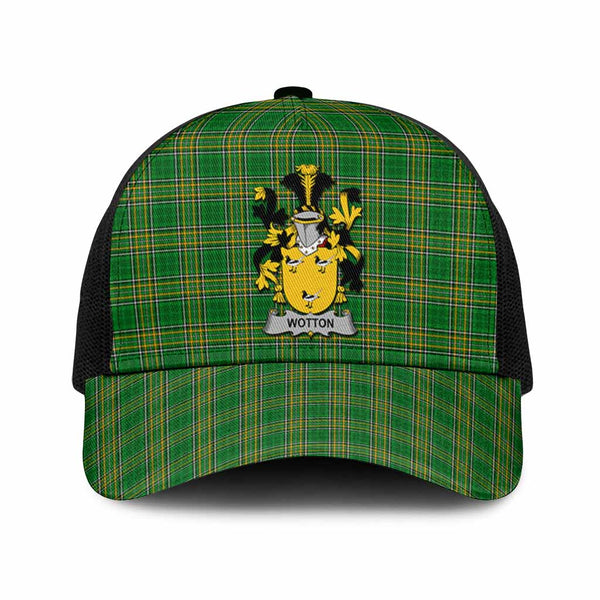Wotton Irish Coat of Arms Tartan Mesh Trucker Cap