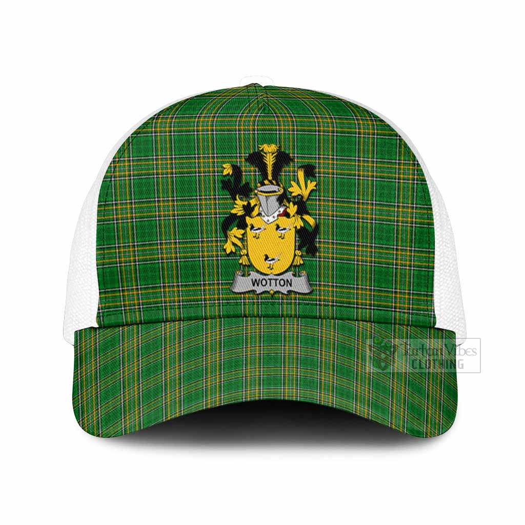 Wotton Irish Coat of Arms Tartan Mesh Trucker Cap
