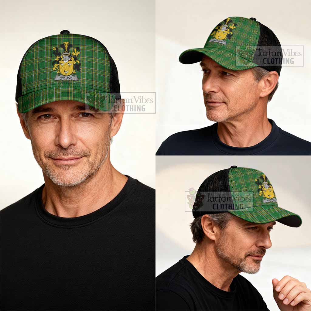 Wotton Irish Coat of Arms Tartan Mesh Trucker Cap