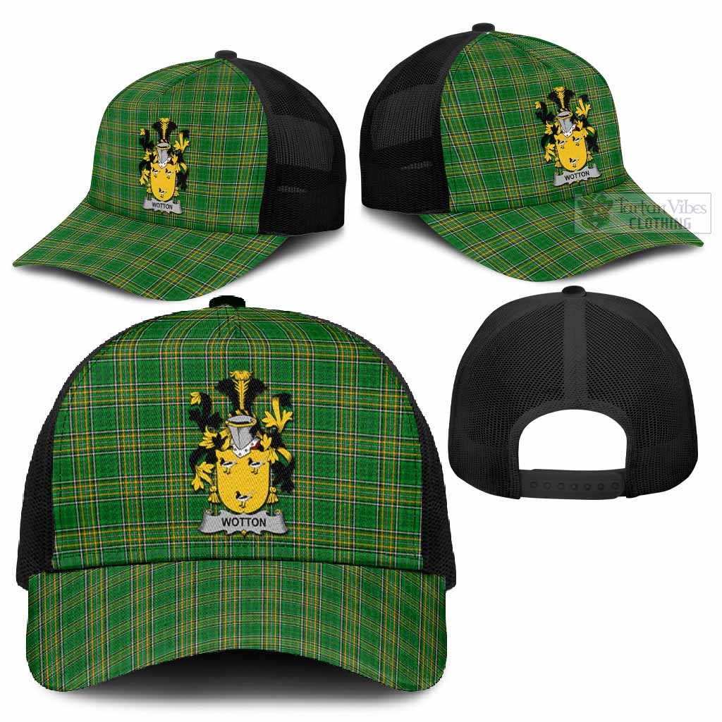Wotton Irish Coat of Arms Tartan Mesh Trucker Cap