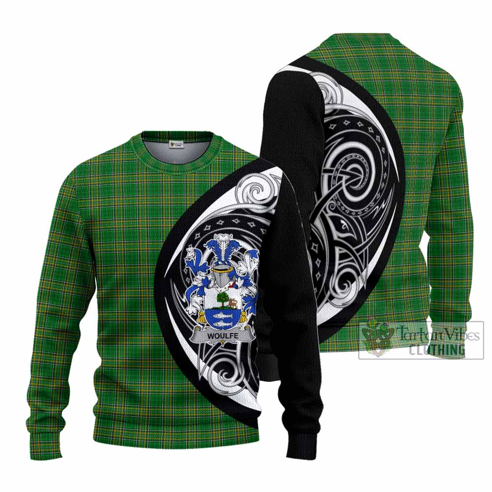 Tartan Vibes Clothing Woulfe Irish Clan Knitted Sweater Celtic Circle Style