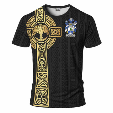 Woulfe Irish Coat of Arms T-Shirt with Celtic Tree of Life Inspired