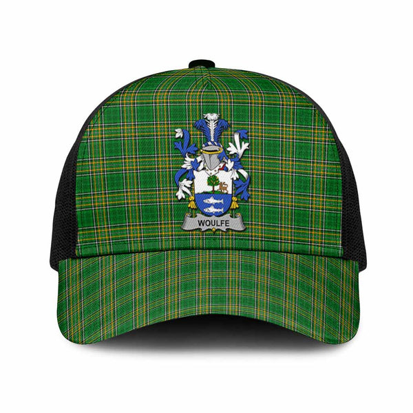 Woulfe Irish Coat of Arms Tartan Mesh Trucker Cap