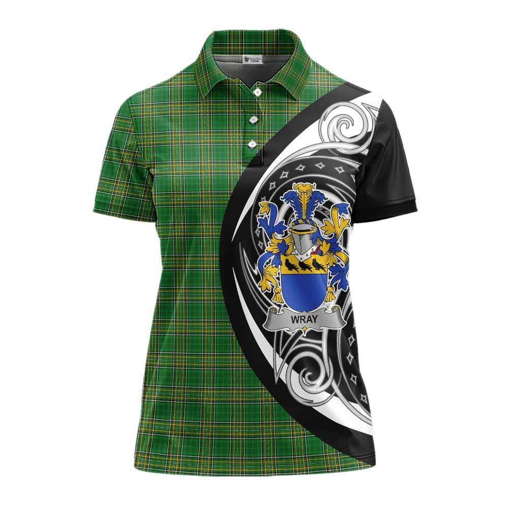 Wray Irish Clan Women's Polo Shirt Celtic Circle Style Women - Tartan Vibes Clothing
