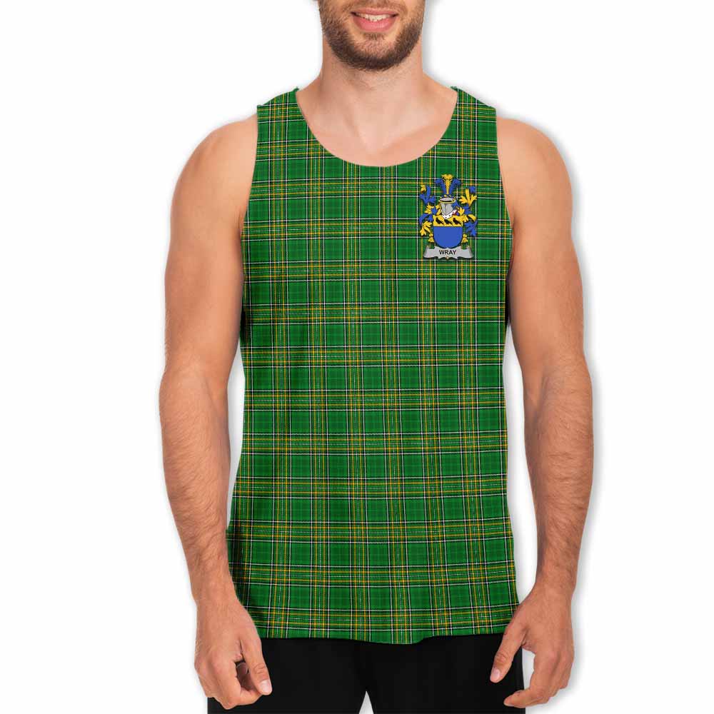 Wray Irish Clan Tartan Men's Tank Top with Coat of Arms Men - Tartan Vibes Clothing