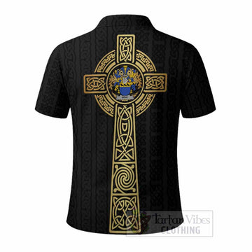 Wray Irish Coat of Arms Polo Shirt with Celtic Tree of Life Inspired
