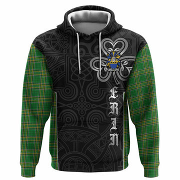 Wray Irish Crest Tartan Hoodie Erin Go Bragh Celtic Knot Shamrock Inspired