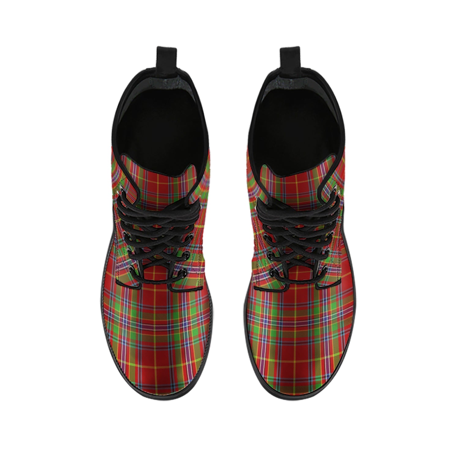 Wren Tartan Leather Boots - Tartan Vibes Clothing