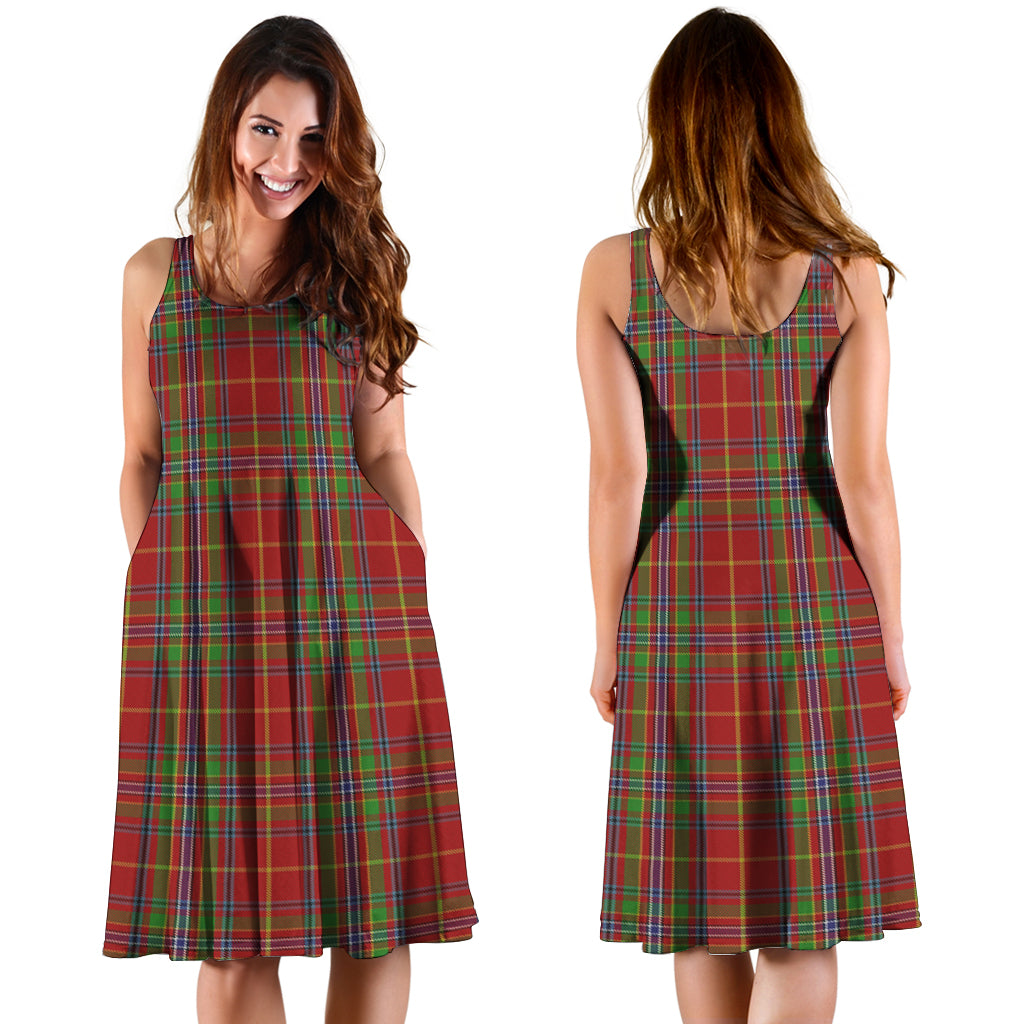 Wren Tartan Sleeveless Midi Womens Dress - Tartan Vibes Clothing