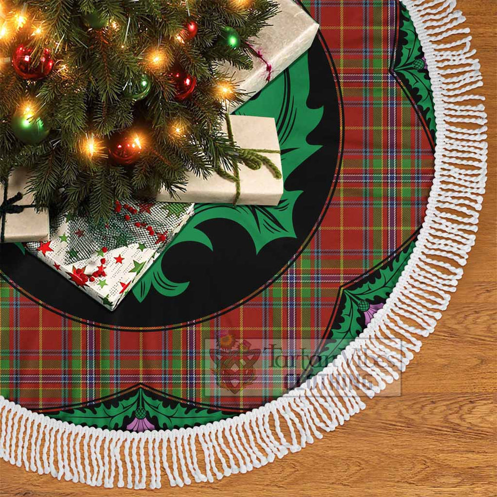 Wren Tartan Christmas Tree Skirt Scottish Thistle Style - Tartan Vibes Clothing